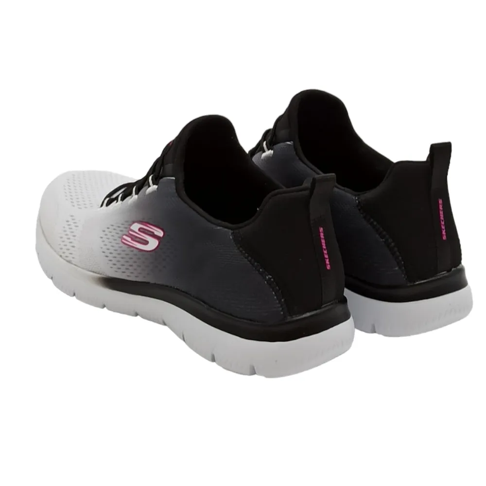 Sneaker donna in tessuto Skechers 149536 summits bright charmer BKW