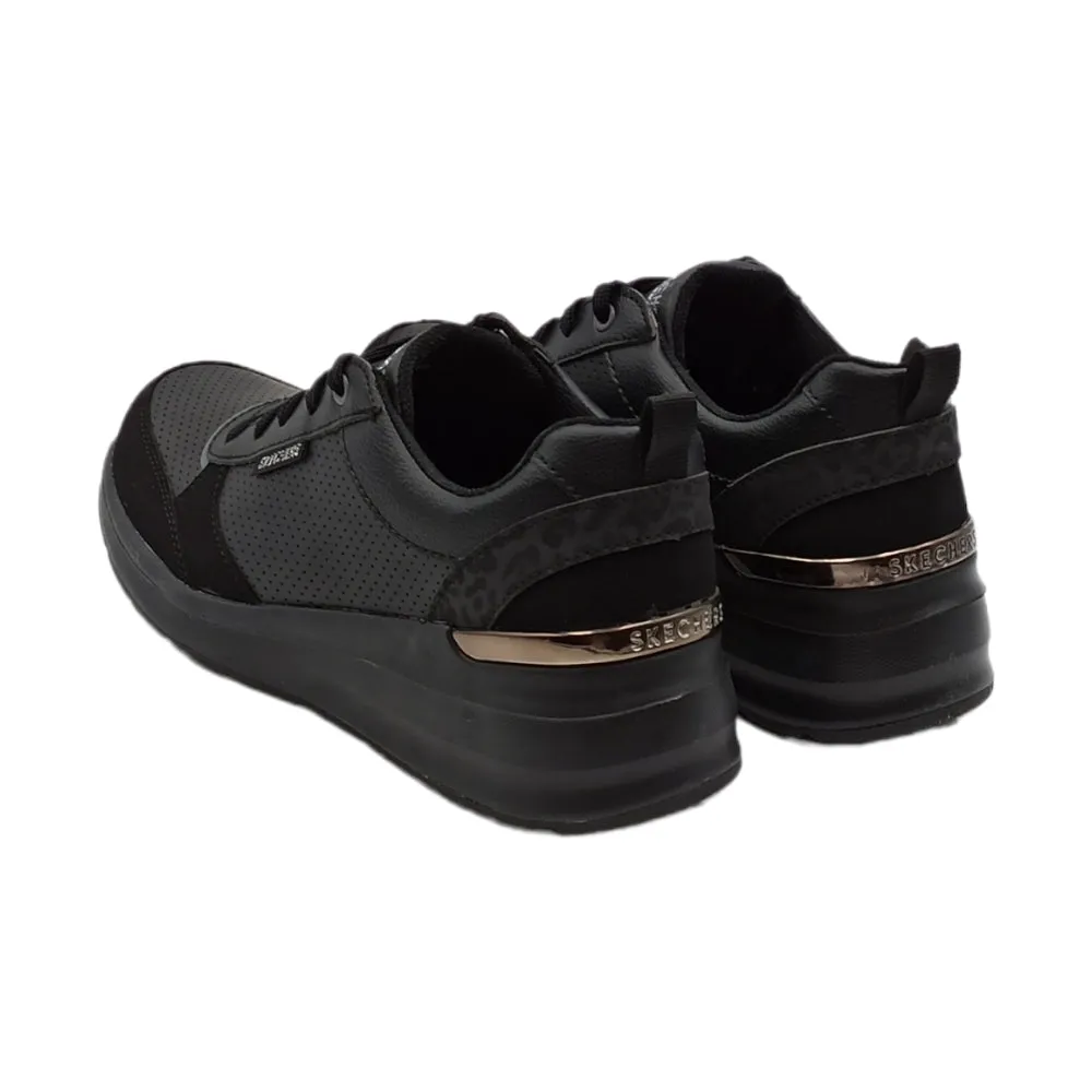 Sneaker donna Skechers 155616 Black  Billion- Subtle Spot
