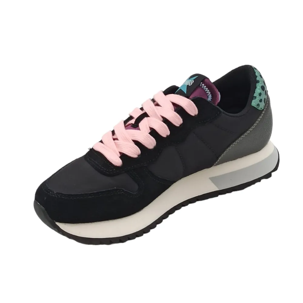 Sneaker donna Sun68 Z43210 stargirl glitter logo nero