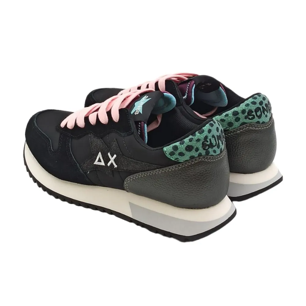 Sneaker donna Sun68 Z43210 stargirl glitter logo nero