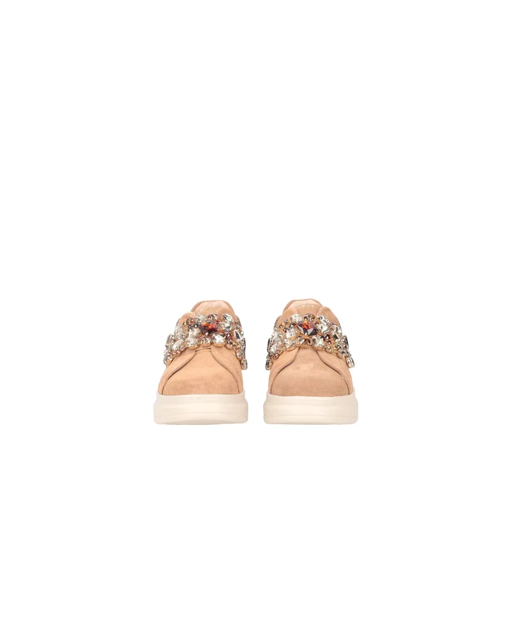 Sneaker Juliette In Pelle Scamosciata Cuoio