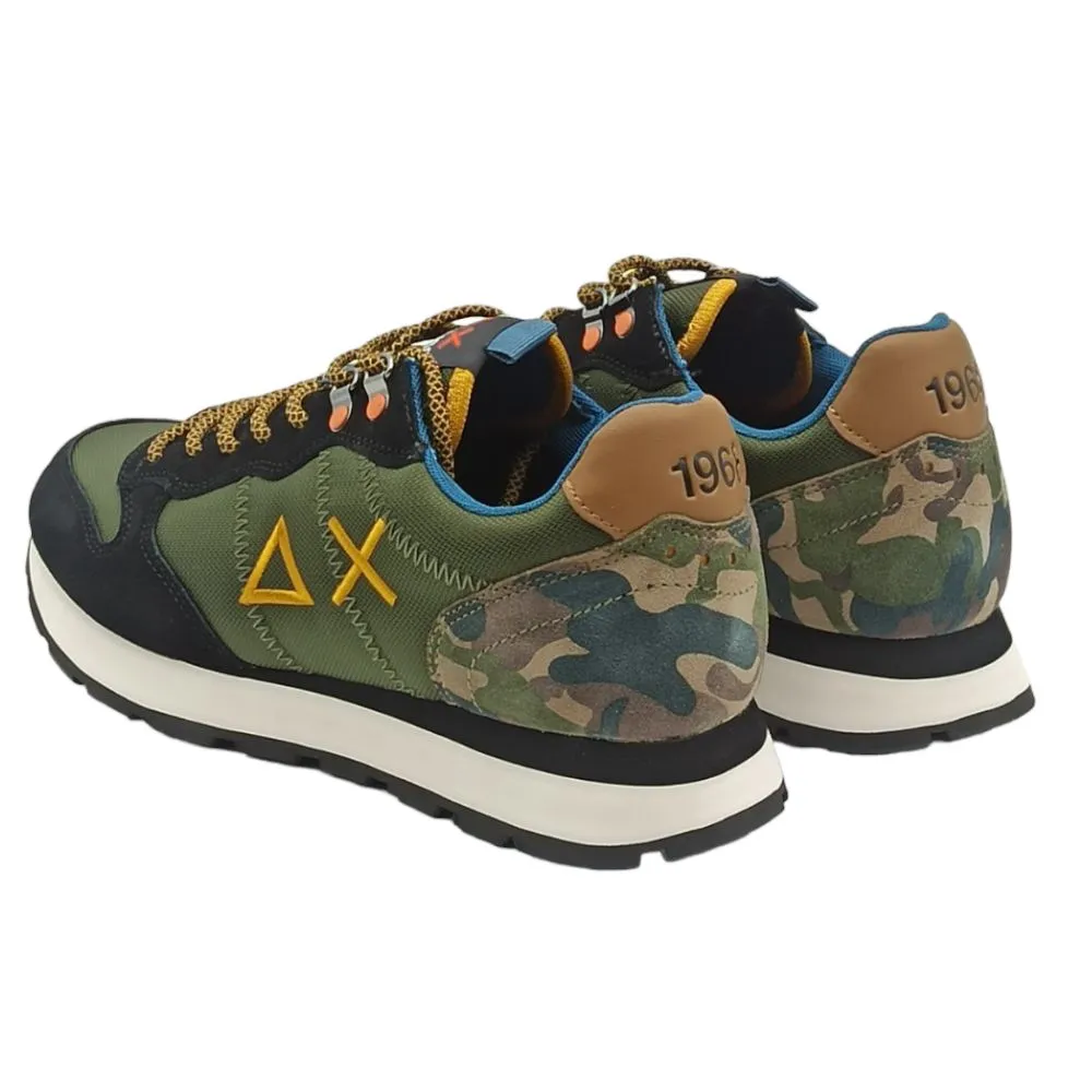 Sneaker uomo Z43105 Tom goes camping militare scuro
