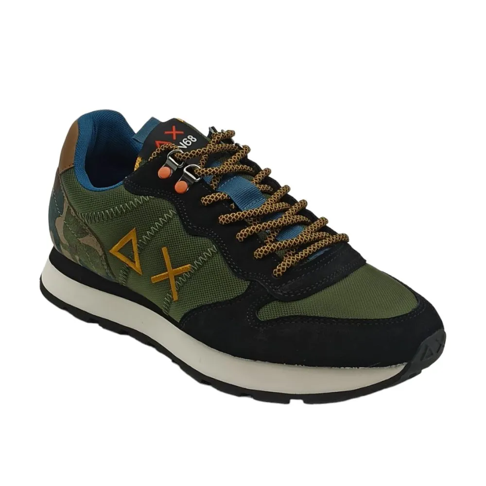 Sneaker uomo Z43105 Tom goes camping militare scuro