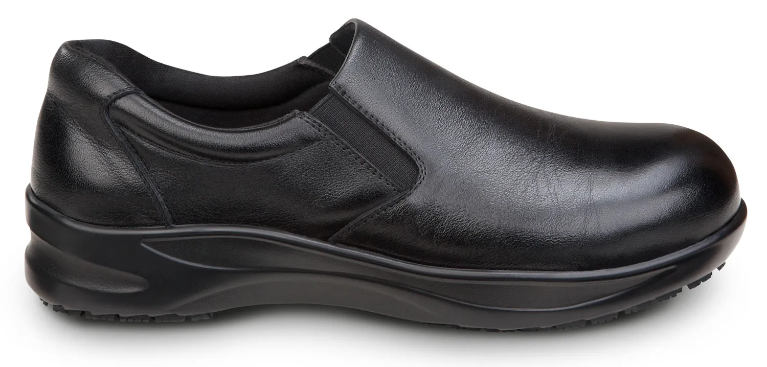 SR MAX  Albany, Women's, Black, Slip On Casual Oxford Style, Alloy Toe, EH, MaxTRAX Slip Resistant, Work Shoe