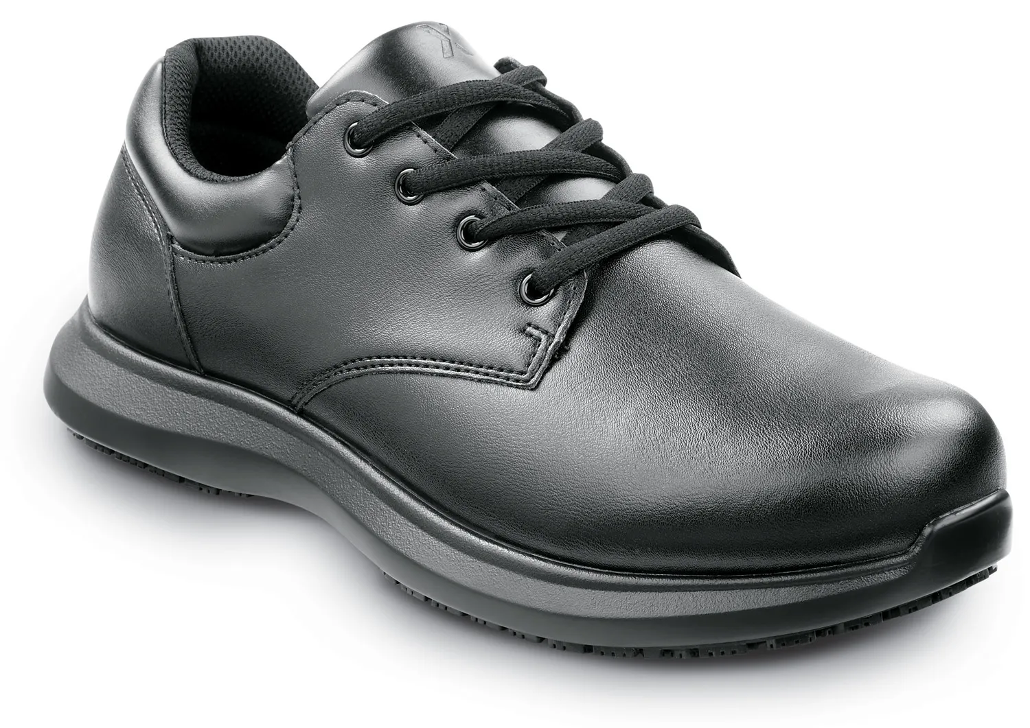 SR MAX  Ayden, Men's, Black, Oxford Style, MaxTRAX Slip Resistant, Soft Toe Work Shoe