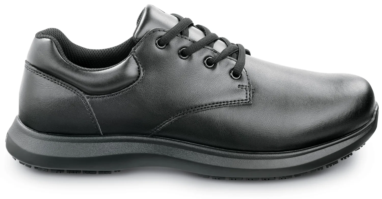 SR MAX  Ayden, Men's, Black, Oxford Style, MaxTRAX Slip Resistant, Soft Toe Work Shoe