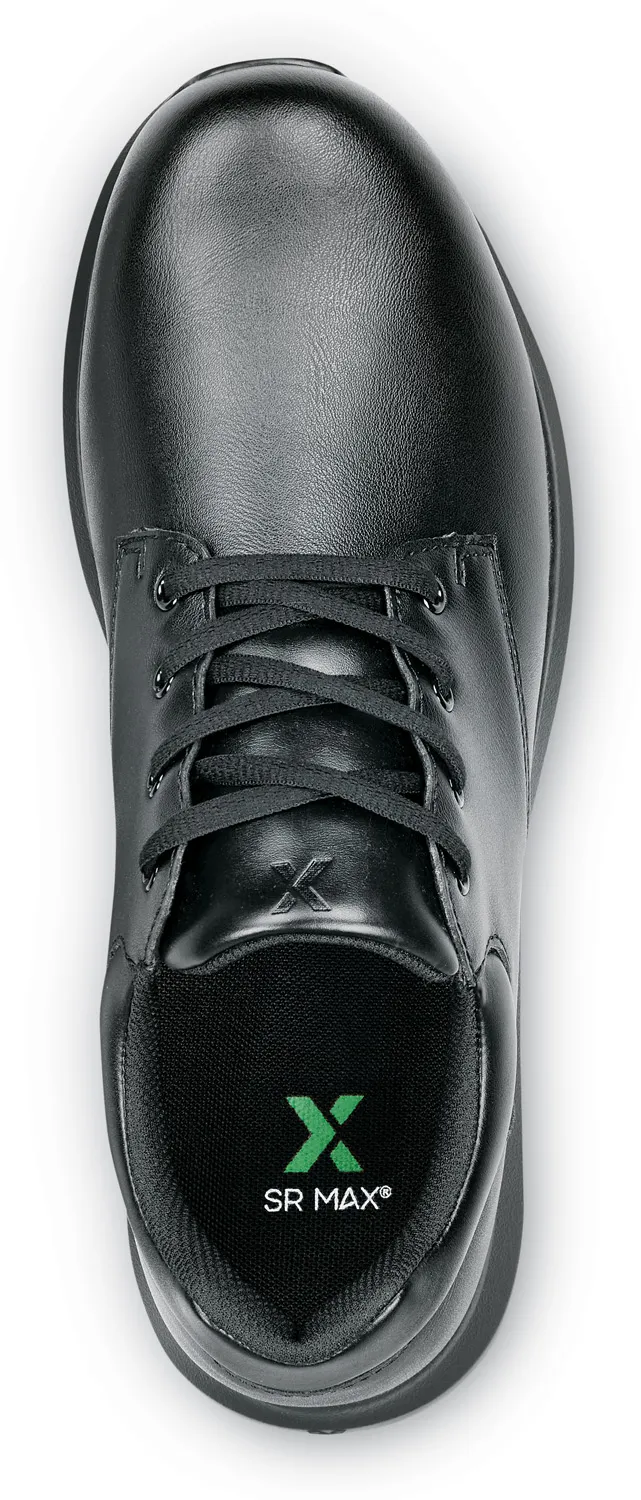 SR MAX  Ayden, Men's, Black, Oxford Style, MaxTRAX Slip Resistant, Soft Toe Work Shoe