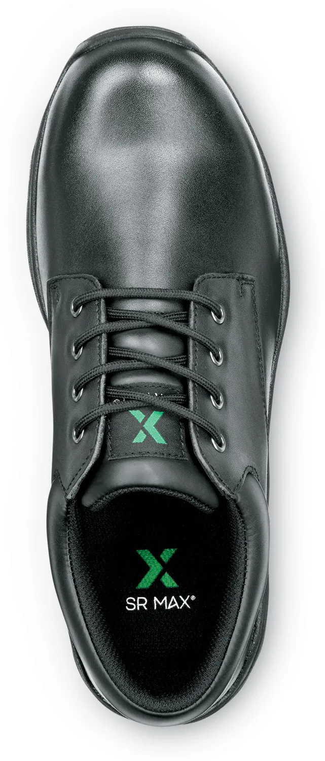 SR MAX  Providence, Men's, Black, Oxford Style, MaxTRAX Slip Resistant, Soft Toe Work Shoe