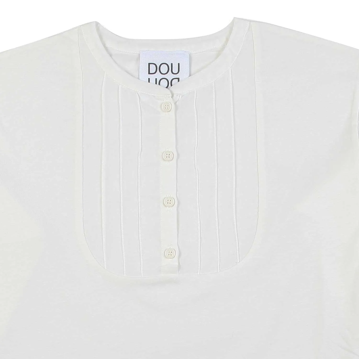 T-Shirt Serafino Manica Lunga Bianco Caldo