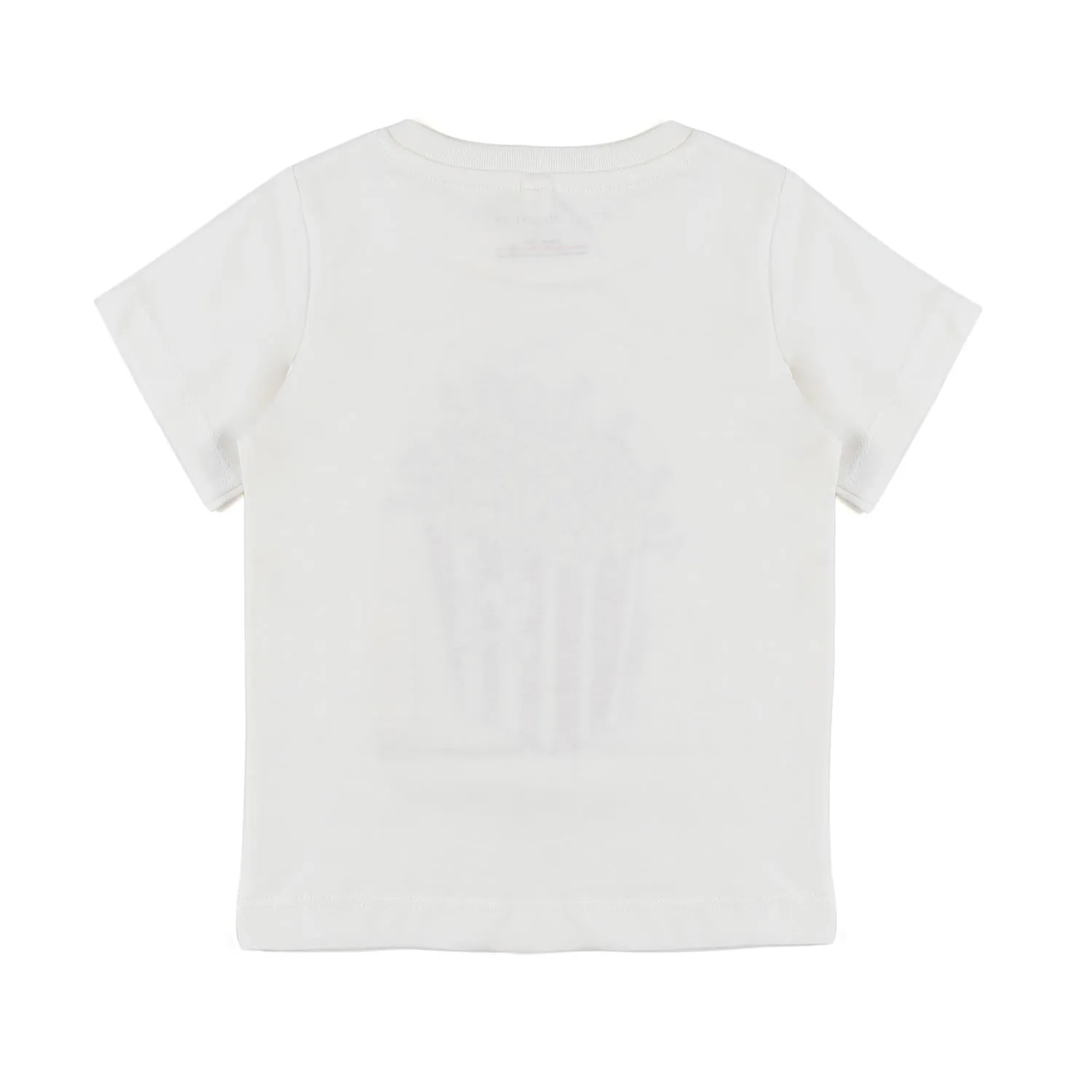 T-Shirt Unisex Bianco Caldo Con Stampa Pop-Corn