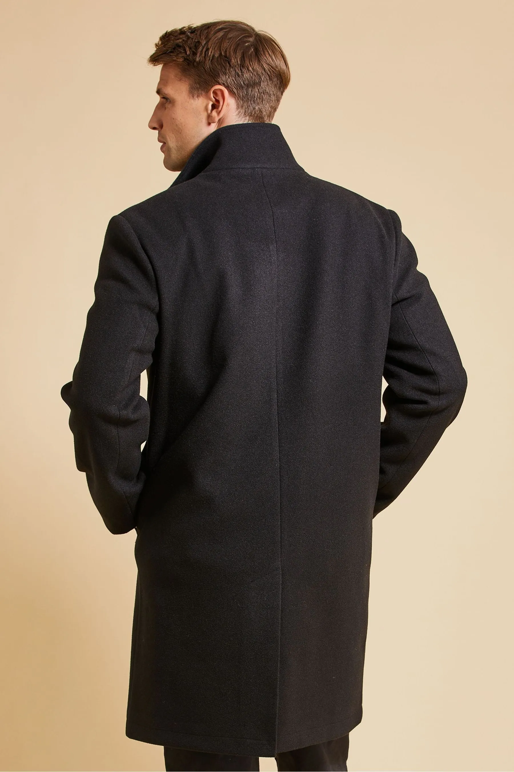 Threadbare Luxe Collo a imbuto Cappotto con Finto strato